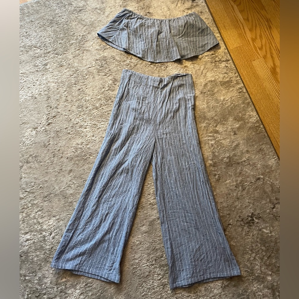 Revolve 2 piece striped set